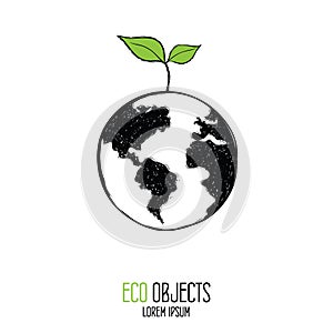 Healthy Earth. Eco label.