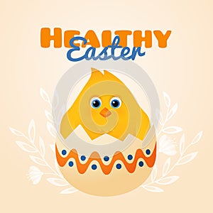Healthy easter covid card