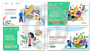 Healthy Eating Advertising Trendy Landing Page