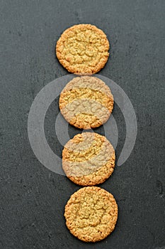 Oatflakes cookies photo