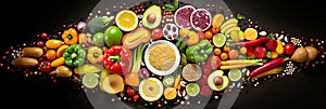 healthy eating to improve insulin resistance and treat diabetes. AI generative