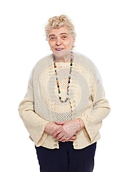 Healthy elderly woman