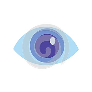 Healthy Eye Icon Examination Of Pupil And Iris