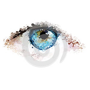 Healthy eyes clean looking illustration