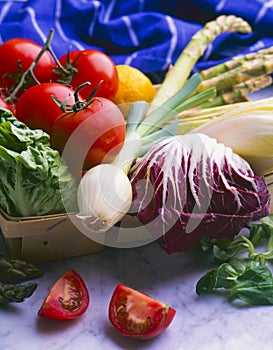 Healthy food. Assorted vegetables.