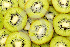 Healthy food background with beautiful green kiwi