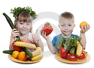 Healthy food of children.
