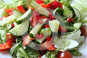 Healthy food fresh vegetable salad