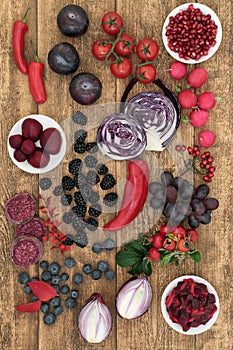 Healthy Food High in Anthocyanins photo