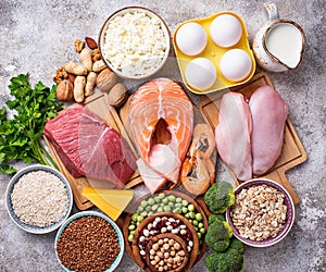 Zdravý jedlo vysoký v proteín 