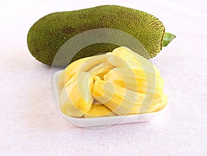 Healthy Food Jackfruit Arils in a Tray