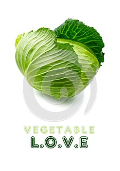 Healthy Food Love Green Love Vegetables Heart Shaped Cabbage Vegetable