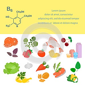 Healthy Food Proper Nutrition Vitamin B6 Organic