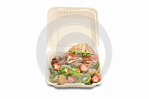 Healthy food on togo lunchbox