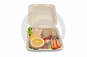 Healthy food on togo lunchbox