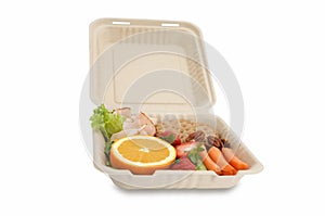 Healthy food on togo lunchbox