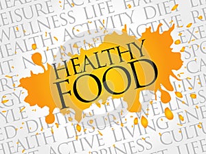 Healthy Food word cloud