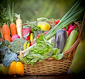 Healthy, fresh organic food