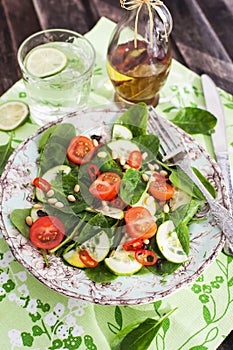 Healthy fresh spring salad