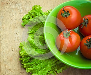 Healthy fresh vegetables ingredients for cooking in rustic setting