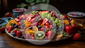 Healthy fruit salad: a gourmet summer refreshment generated by AI