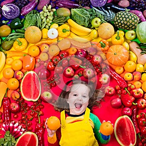 Healthy fruit and vegetable nutrition for kids