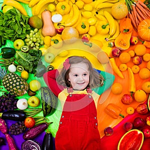 Healthy fruit and vegetable nutrition for kids