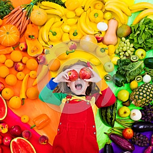 Healthy fruit and vegetable nutrition for kids