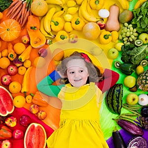 Healthy fruit and vegetable nutrition for kids