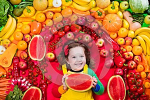 Healthy fruit and vegetable nutrition for kids