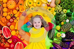 Healthy fruit and vegetable nutrition for kids