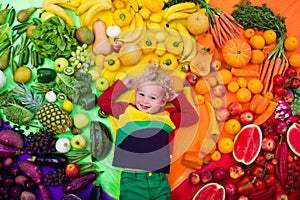 Healthy fruit and vegetable nutrition for kids