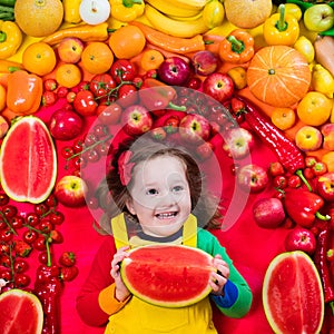 Healthy fruit and vegetable nutrition for kids