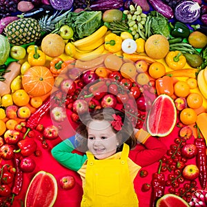 Healthy fruit and vegetable nutrition for kids