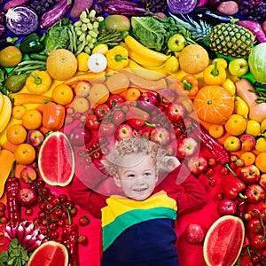 Healthy fruit and vegetable nutrition for kids