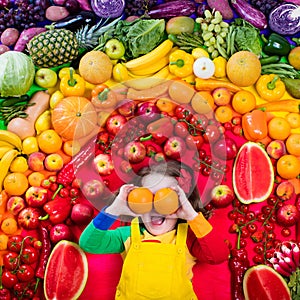 Healthy fruit and vegetable nutrition for kids