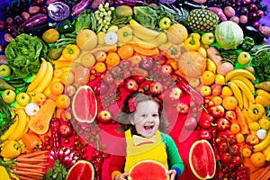 Healthy fruit and vegetable nutrition for kids