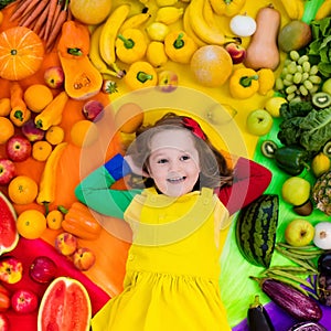 Healthy fruit and vegetable nutrition for kids