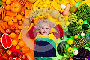 Healthy fruit and vegetable nutrition for kids