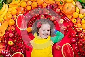 Healthy fruit and vegetable nutrition for kids