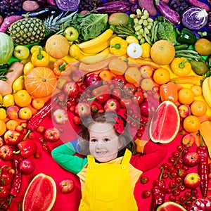 Healthy fruit and vegetable nutrition for kids