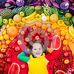 Healthy fruit and vegetable nutrition for kids