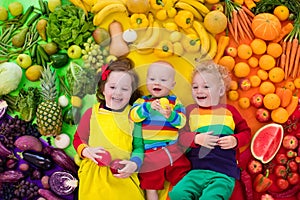 Healthy fruit and vegetable nutrition for kids