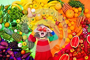 Healthy fruit and vegetable nutrition for kids