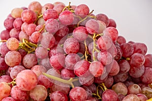 Healthy fruits Red wine grapes background