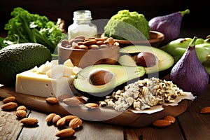 Healthy fruits vegetables on rustic wooden table fresh juicy ingredients health lifestyle vegetarian vegan natural diet