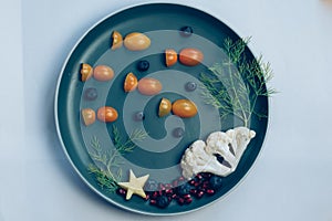 healthy fruity creative ideas for breakfast plate for children