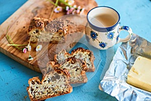 Healthy gluten-free bread with seeds.