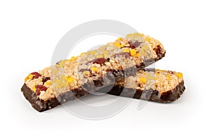 Healthy granola bar with cereals