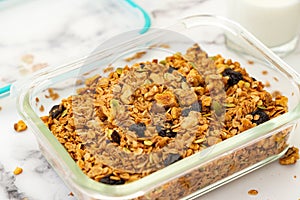 Healthy granola cereal